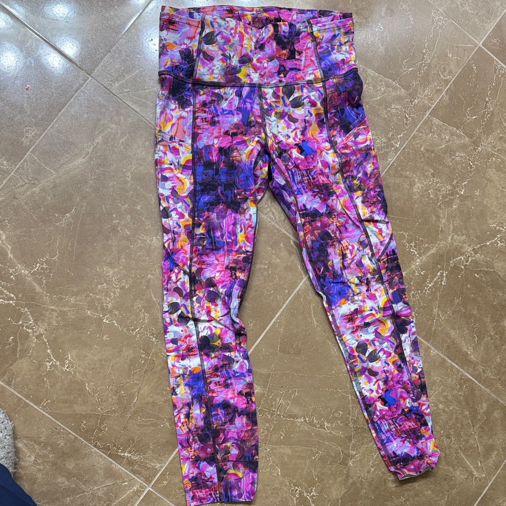 lululemon athletica Multicolor Abstract Leggings